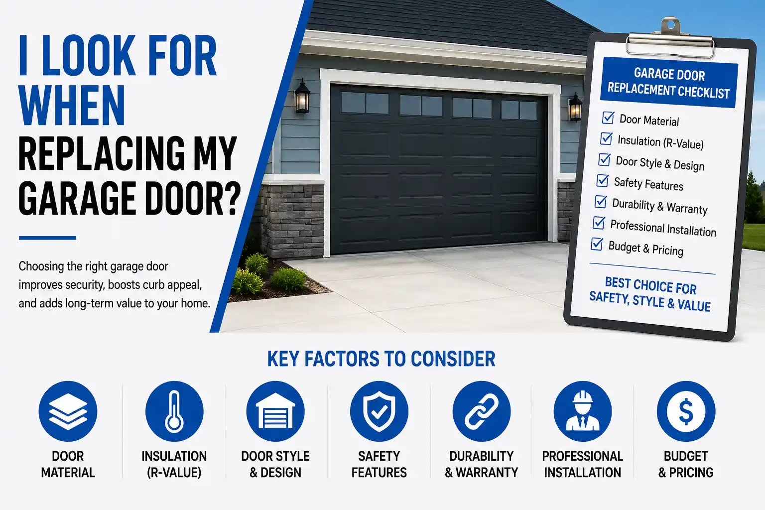 What Should I Look for When Replacing My Garage Door?