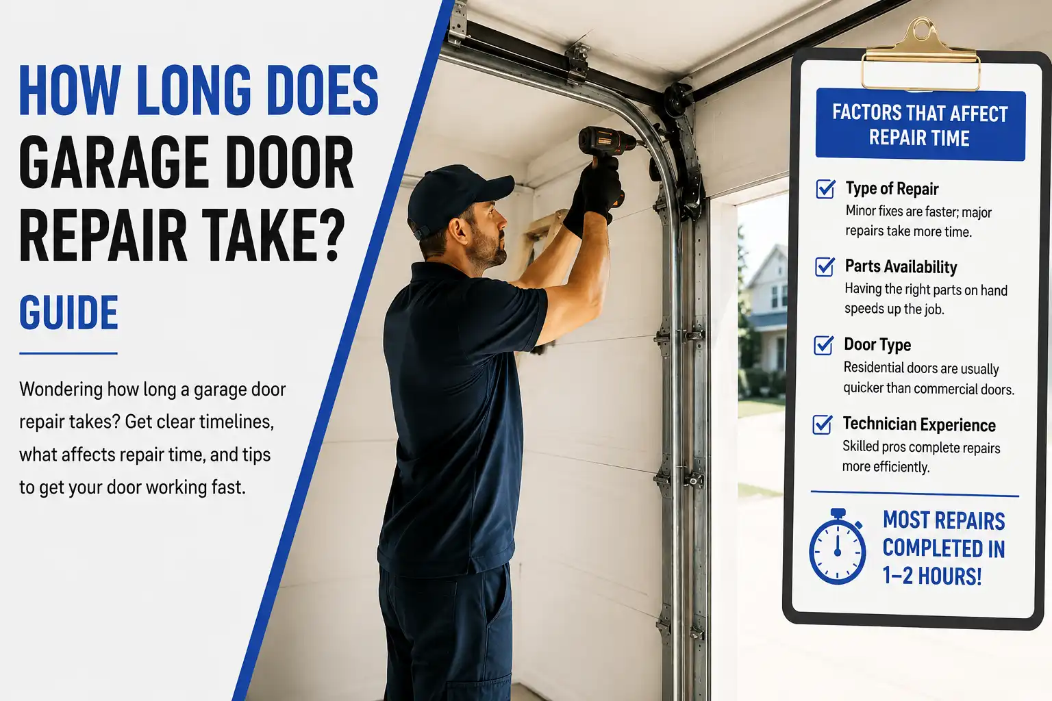 How Long Does a Garage Door Repair Take? A Houston Homeowner’s Guide