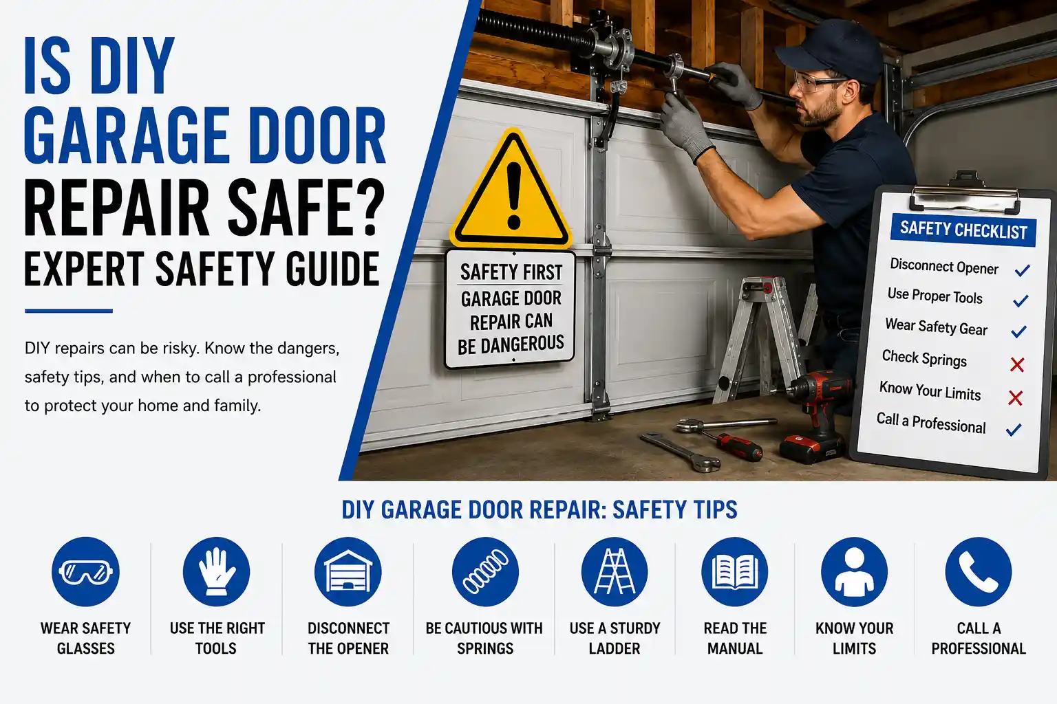 Is DIY Garage Door Repair Safe? Expert Safety Guide
